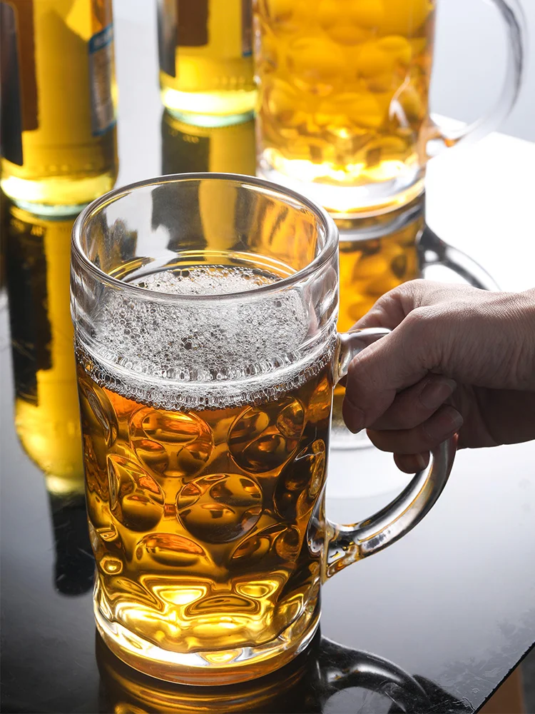beer Household mug with handle creative net red glass water mug bar super large capacity draft beer mug wine glasses
beer Household mug with handle creative net red glass water mug bar super large capacity draft beer mug wine glasses