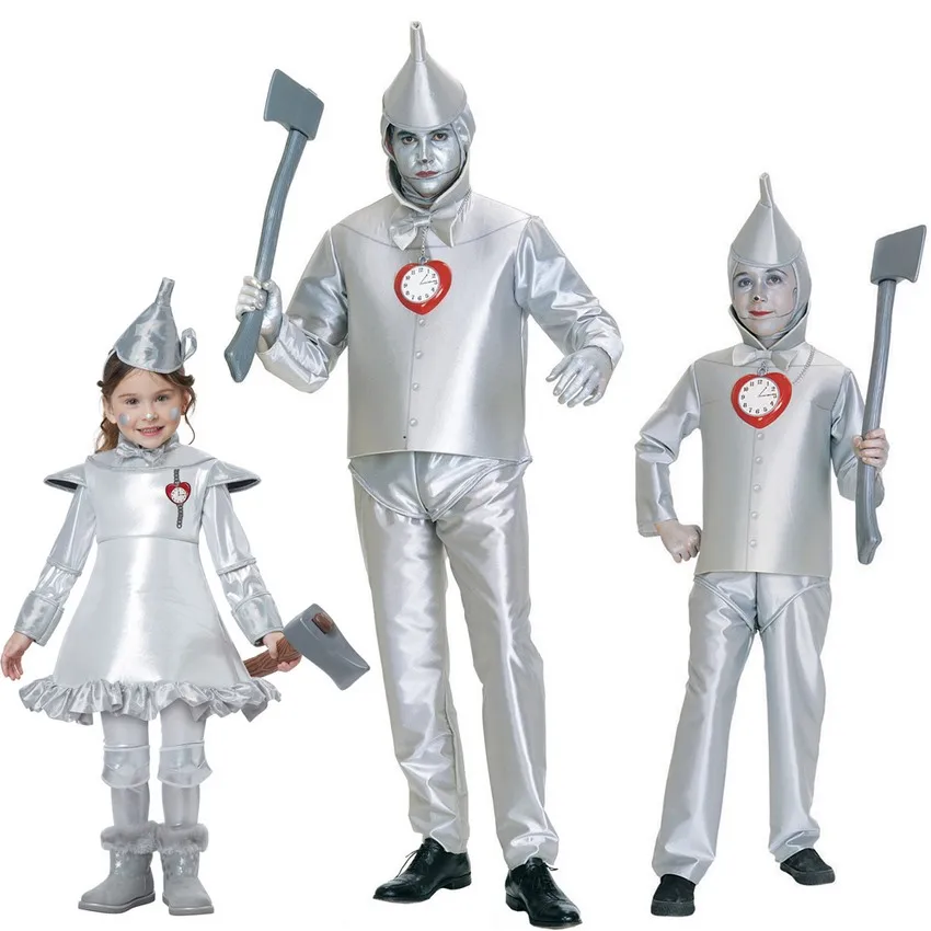 Halloween Costume Performance Clothing Cosplay Tin Man Role for Adult and Child
Halloween Costume Performance Clothing Cosplay Tin Man Role for Adult and Child