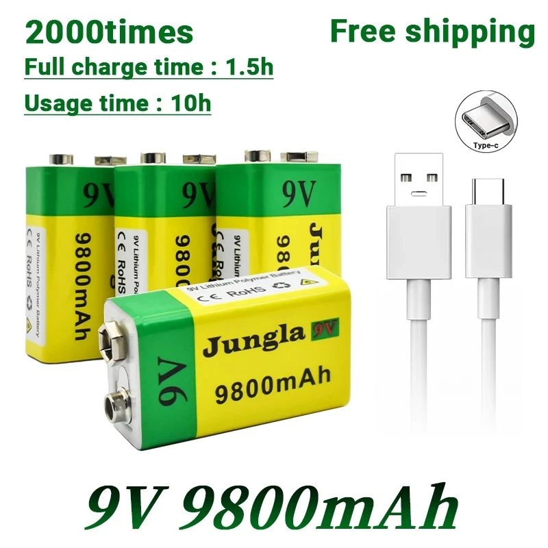 2022 9 V 9800mAh li-ion akku Micro USB Batterien 9 v lithium-für Multimeter Mikrofon Spielzeug Fernbedienung KTV verwendung
2022 9 V 9800mAh li-ion akku Micro USB Batterien 9 v lithium-für Multimeter Mikrofon Spielzeug Fernbedienung KTV verwendung