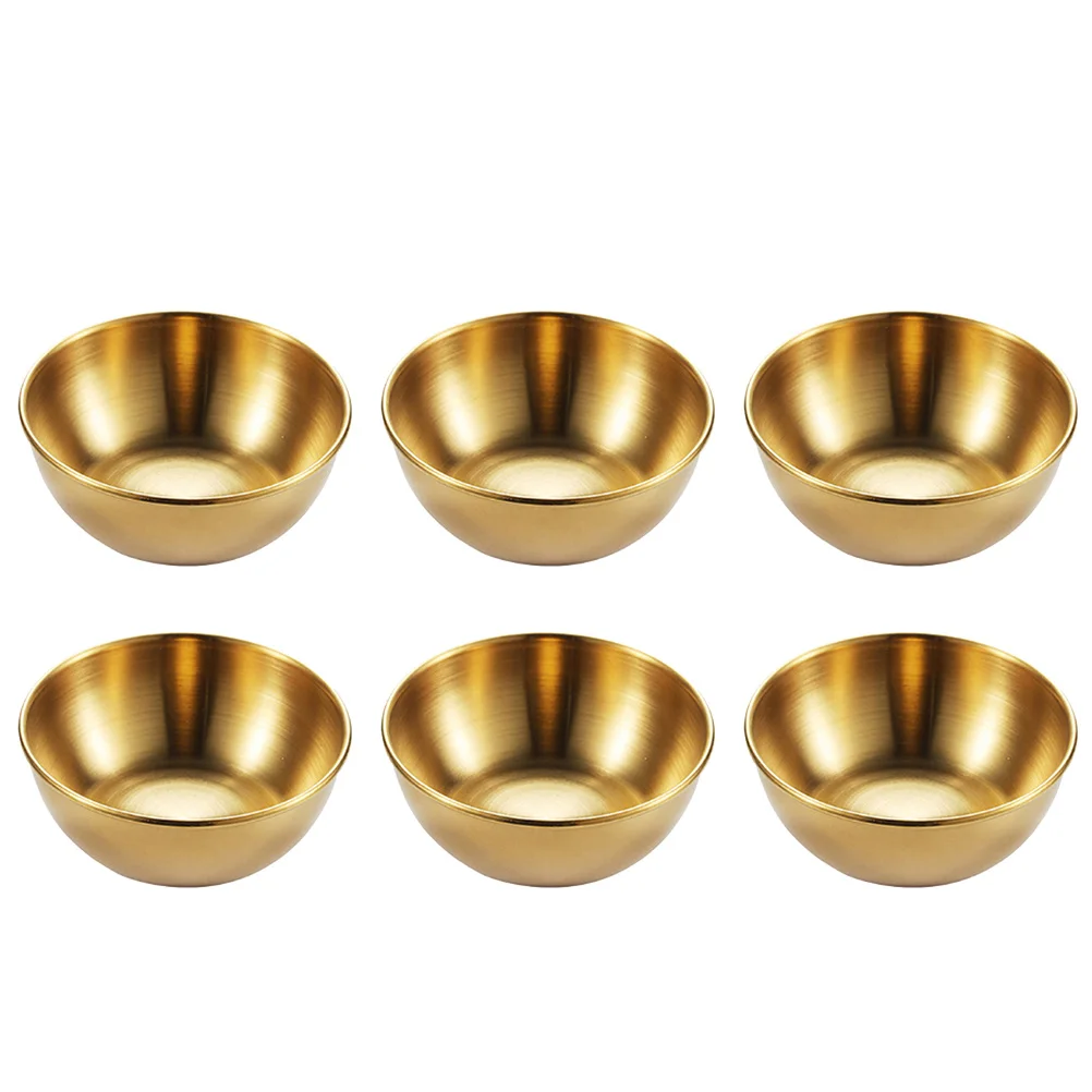 6 Pcs Dish Seasoning Stack-able Bowls Wear-resistant Round Tray Stainless Steel Corrosion-resistant Fruit Dishes Circle
6 Pcs Dish Seasoning Stack-able Bowls Wear-resistant Round Tray Stainless Steel Corrosion-resistant Fruit Dishes Circle