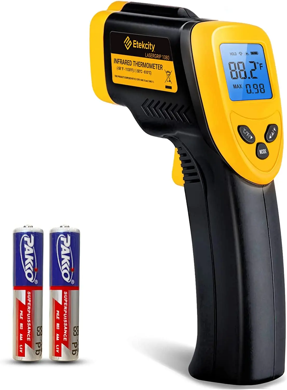 Summer discount of 50%Etekcity Infrared Thermometer 1080, Heat Temperature Temp Gun for Cooking
Summer discount of 50%Etekcity Infrared Thermometer 1080, Heat Temperature Temp Gun for Cooking