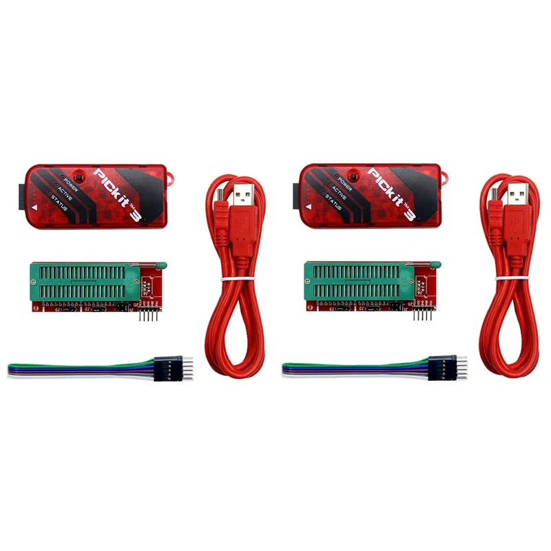 2X PICKIT3 Programmer Universal PIC ICD2 Pickit 2 PICKIT 3 Programming Adapter Seat
2X PICKIT3 Programmer Universal PIC ICD2 Pickit 2 PICKIT 3 Programming Adapter Seat