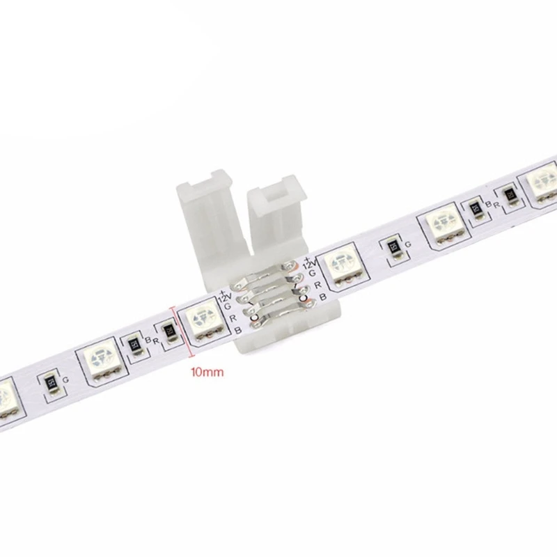 RGB LED Light Strip Solderless Adapter X Shape Connectors for 10mm Wide 4 Pin 5050 RGB LED Strip Light Connection 
RGB LED Light Strip Solderless Adapter X Shape Connectors for 10mm Wide 4 Pin 5050 RGB LED Strip Light Connection