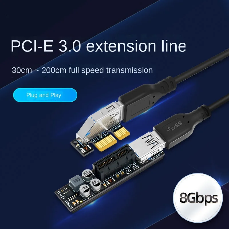 PCI-E1X Удлинительный кабель, кабель адаптера PCIe, плата расширения PCI-E, стандартный Удлинительный кабель, Удлинительный кабель PCI-E
PCI-E1X Удлинительный кабель, кабель адаптера PCIe, плата расширения PCI-E, стандартный Удлинительный кабель, Удлинительный кабель PCI-E