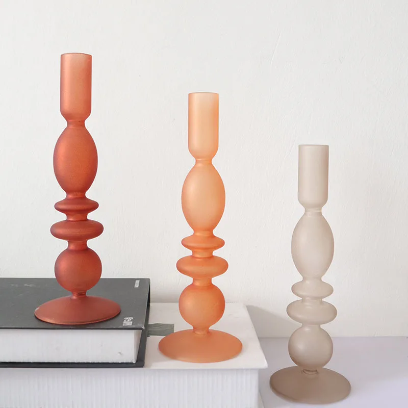 Glass Candlestick for Romantic Dinner Elegant Table Decor Glass Candle Holders for Stick Candles French Style Candle Stand
Glass Candlestick for Romantic Dinner Elegant Table Decor Glass Candle Holders for Stick Candles French Style Candle Stand