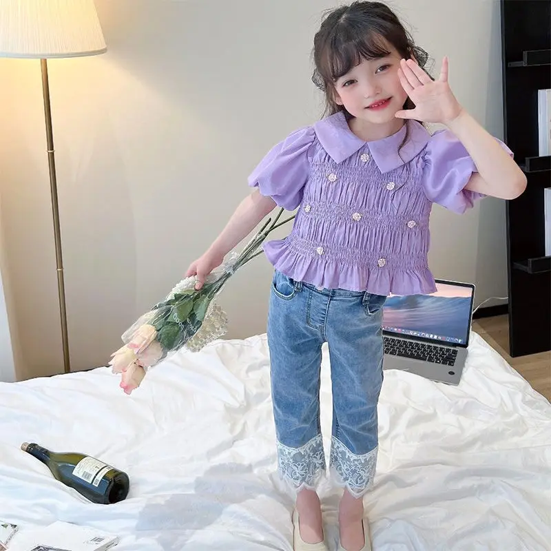 T-shirts Turn-down Collar Short Sleeve Single Breasted 2023 Summer Korean Sweet Fashion Cute Lovely Casual Designable Girls
T-shirts Turn-down Collar Short Sleeve Single Breasted 2023 Summer Korean Sweet Fashion Cute Lovely Casual Designable Girls
