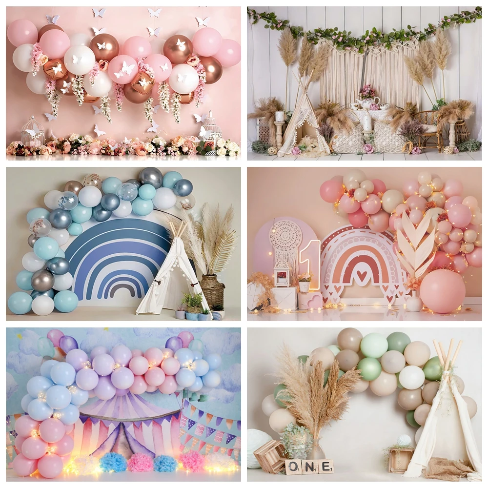 Newborn 1st Birthday Photography Backdrop Boho Colorful Balloon Cake Smash Party Boy Girl First Birthday Background Photo Studio
Newborn 1st Birthday Photography Backdrop Boho Colorful Balloon Cake Smash Party Boy Girl First Birthday Background Photo Studio