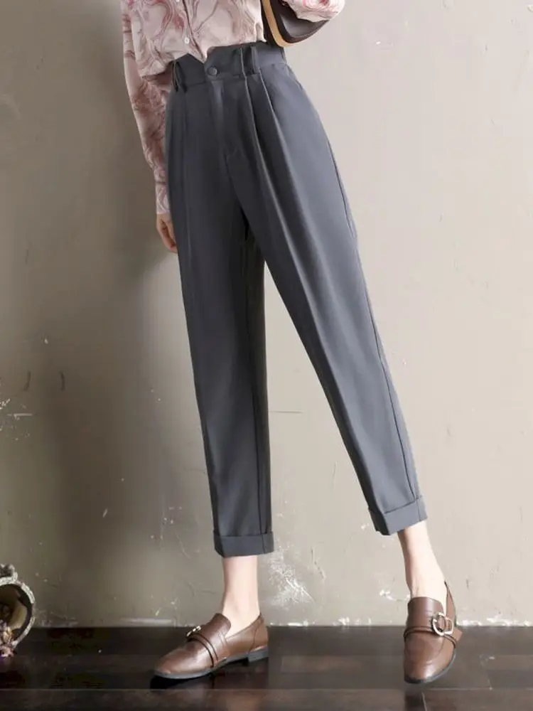 Workwear High Waist Pockets Female Suit Pants Casual Loose Women Harem Pants 2022 Spring and Autumn Pantalon Femme CN(Origin)
Workwear High Waist Pockets Female Suit Pants Casual Loose Women Harem Pants 2022 Spring and Autumn Pantalon Femme CN(Origin)