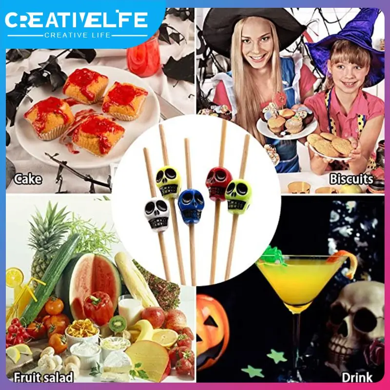 50PCS Disposable Skull Bamboo Fork Party Buffet Home Decor Fruit Desserts Food Cocktail Sandwich Fork Stick Skewer 9 Styles
50PCS Disposable Skull Bamboo Fork Party Buffet Home Decor Fruit Desserts Food Cocktail Sandwich Fork Stick Skewer 9 Styles