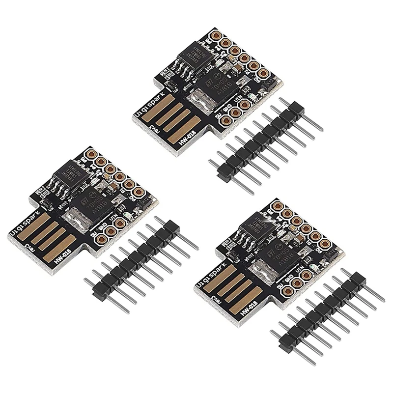 3Pcs Attiny85 with USB Input, Digispark ATTINY85 General Micro-USB Development Board for Arduino Italiano
3Pcs Attiny85 with USB Input, Digispark ATTINY85 General Micro-USB Development Board for Arduino Italiano