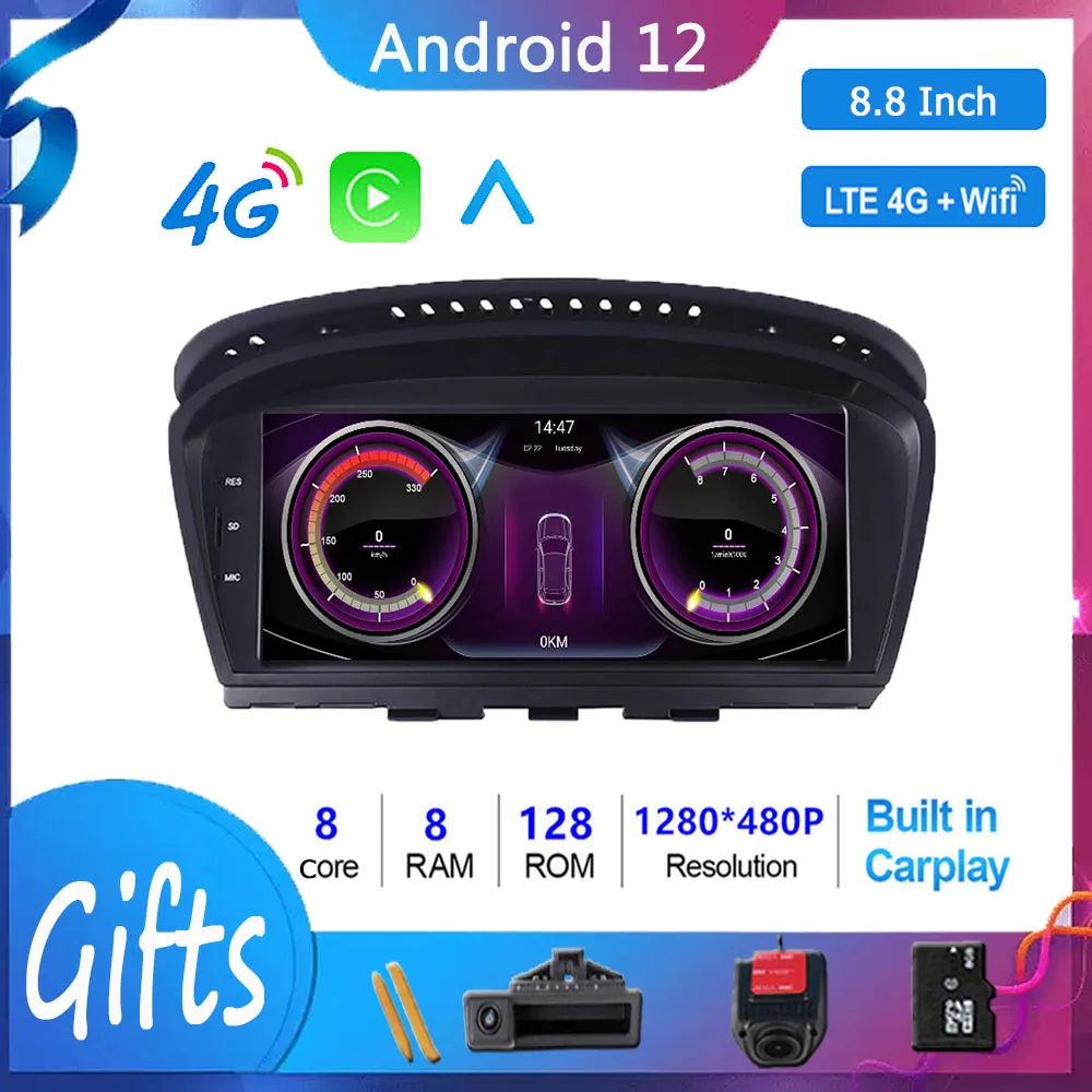 Radios For BMW 5 Series E90 E60 E61 E63 E64 E91 E92 Wireless Carplay Android 12 Car CCC CIC iDrive Multimedia GPS 4G SIM Wifi
Radios For BMW 5 Series E90 E60 E61 E63 E64 E91 E92 Wireless Carplay Android 12 Car CCC CIC iDrive Multimedia GPS 4G SIM Wifi