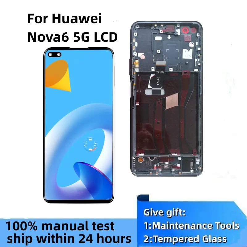 6.57 inch 100% Original For Huawei Nova6 5G LCD Touch Screen Display Digitizer Assembly With Frame for Huawei Honor View 30
6.57 inch 100% Original For Huawei Nova6 5G LCD Touch Screen Display Digitizer Assembly With Frame for Huawei Honor View 30