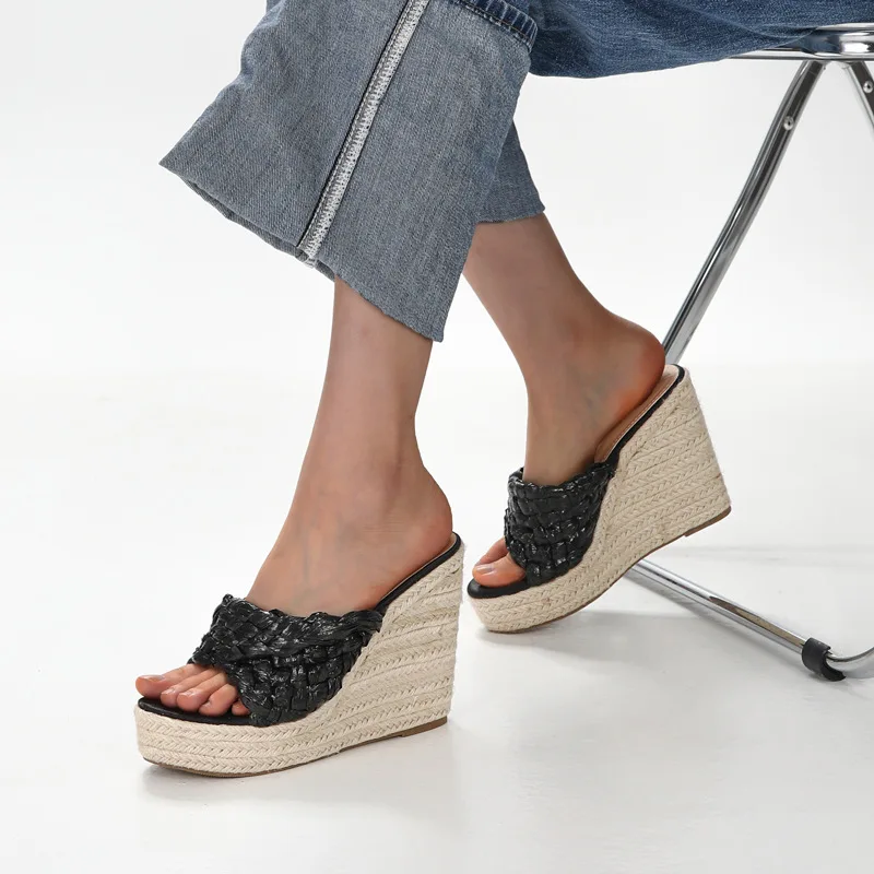 Wedges Slipper Women Shoes Platform Heel Pumps Big Size Narrow Band Slides Fashion Fisherman Shoes Summer Sandalias Mujer
Wedges Slipper Women Shoes Platform Heel Pumps Big Size Narrow Band Slides Fashion Fisherman Shoes Summer Sandalias Mujer