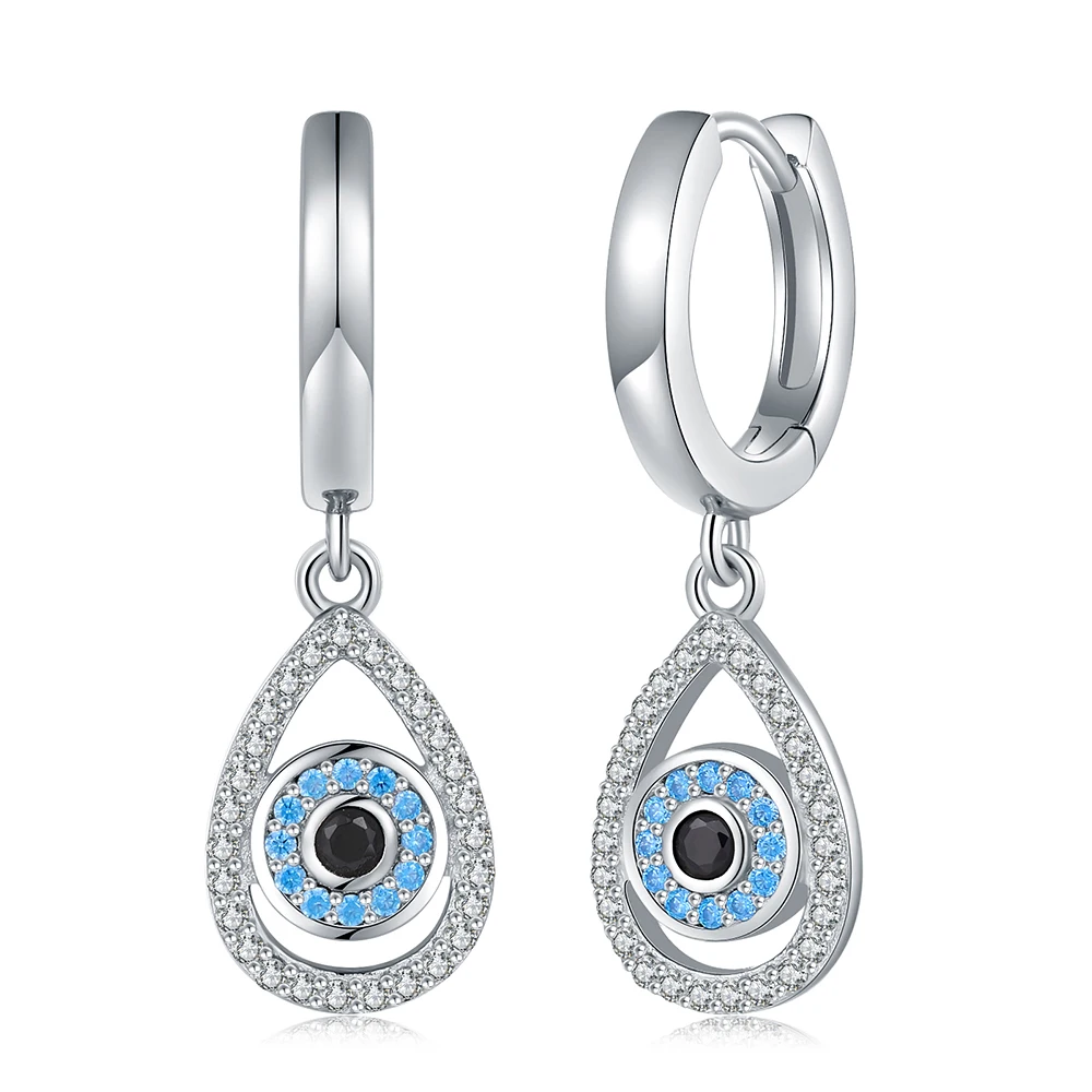 925 Sterling Silver Evil Eye Drop Earrings Teardrop Cubic Zirconia Jewelry Christmas Birthday Gifts for Women Teen Girls Friends
925 Sterling Silver Evil Eye Drop Earrings Teardrop Cubic Zirconia Jewelry Christmas Birthday Gifts for Women Teen Girls Friends