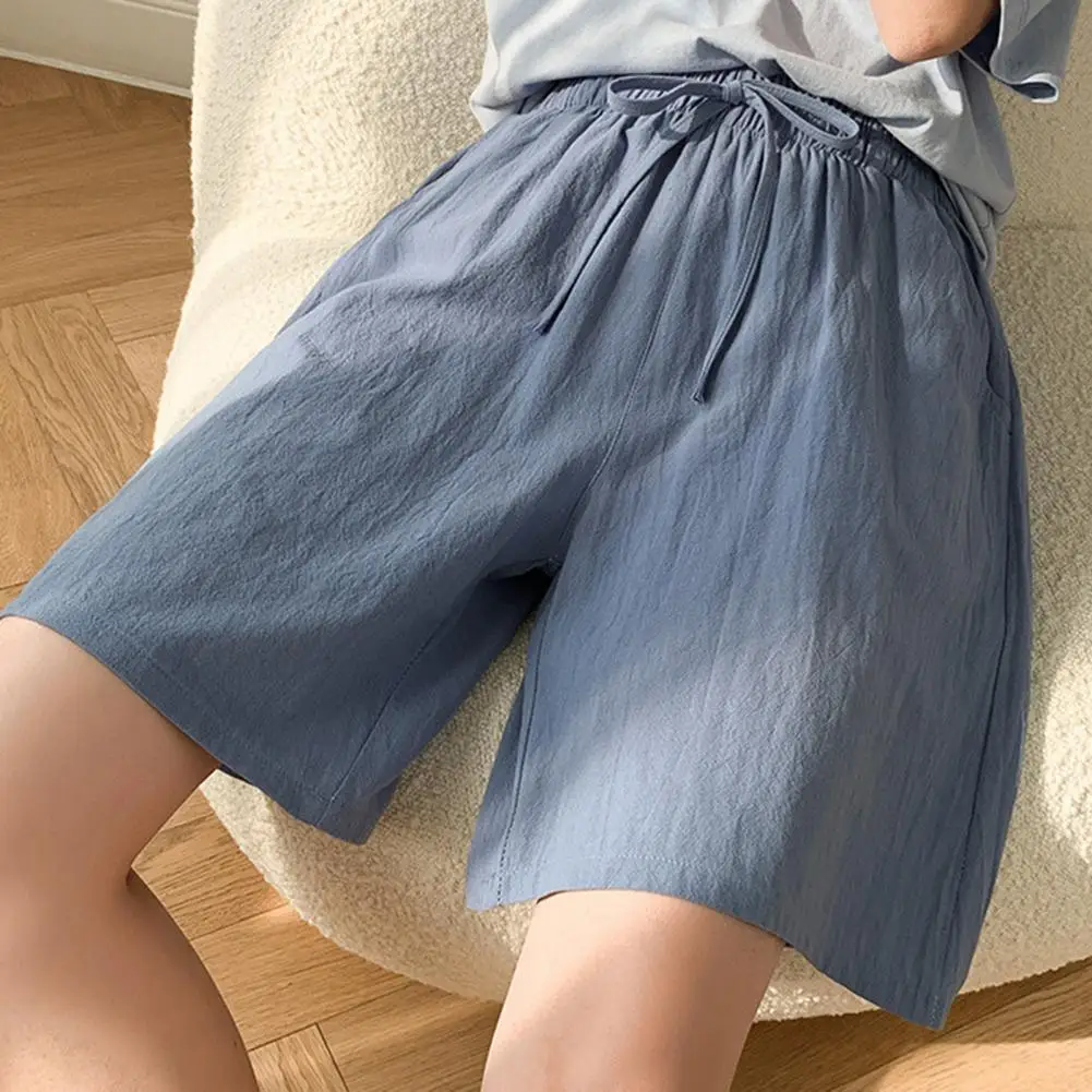 Summer Casual Solid Cotton Linen shorts Women Shorts Solid Color Loose Type Drawstring Elastic Waist Deep Crotch Summer Pants
Summer Casual Solid Cotton Linen shorts Women Shorts Solid Color Loose Type Drawstring Elastic Waist Deep Crotch Summer Pants