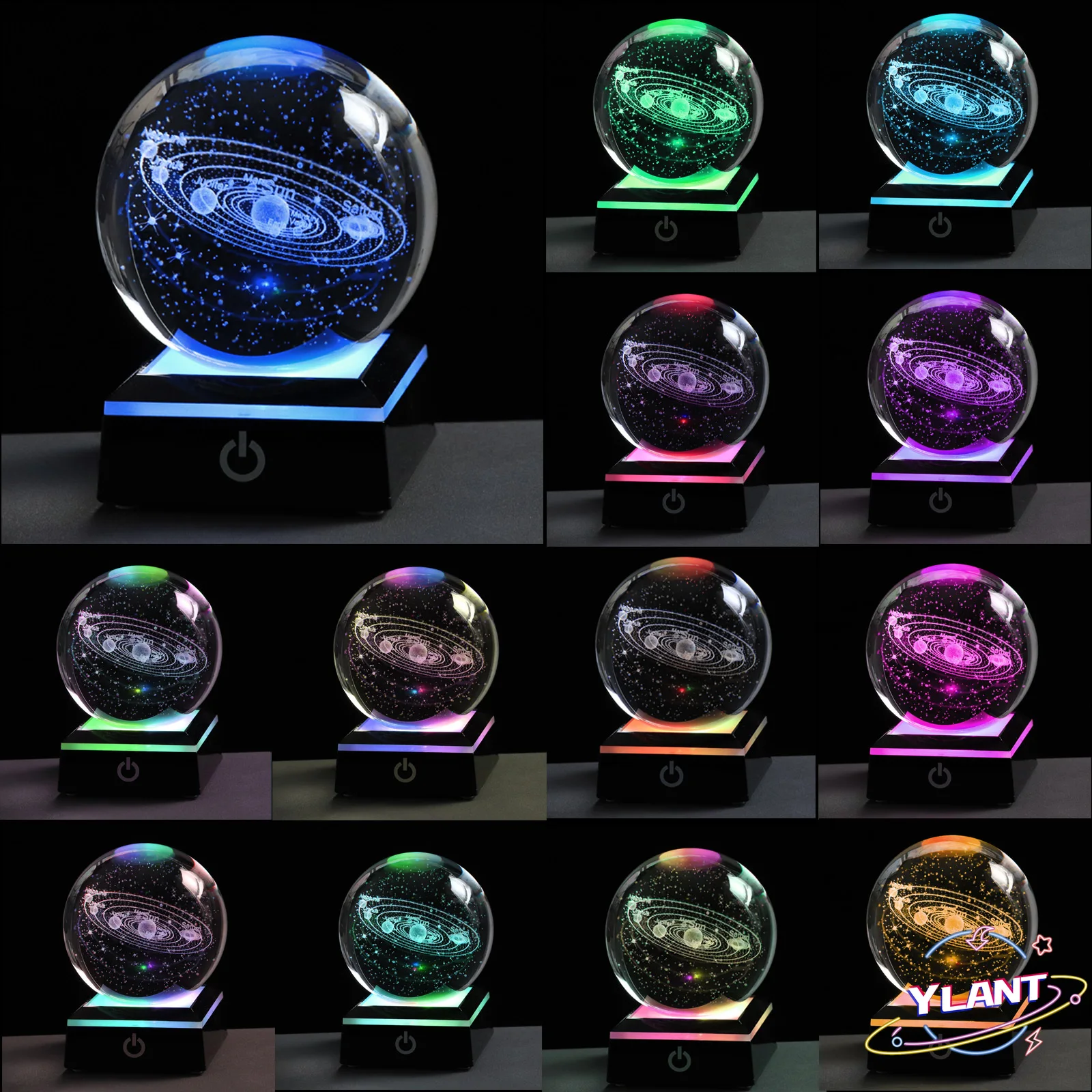 New 80mm K9 Crystal Solar System Planet Globe 3D Laser Engraved Sun System Ball with Touch Switch LED Light Base Astronomy Gifts
New 80mm K9 Crystal Solar System Planet Globe 3D Laser Engraved Sun System Ball with Touch Switch LED Light Base Astronomy Gifts