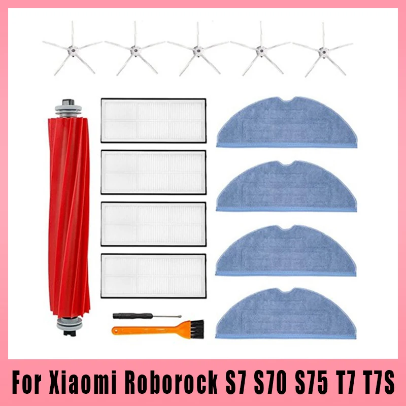 

Accessories Kit for Xiaomi Roborock S7 S70 S75 T7 T7S T7 Plus T7S Plus Sweeping Robot Replacement Parts