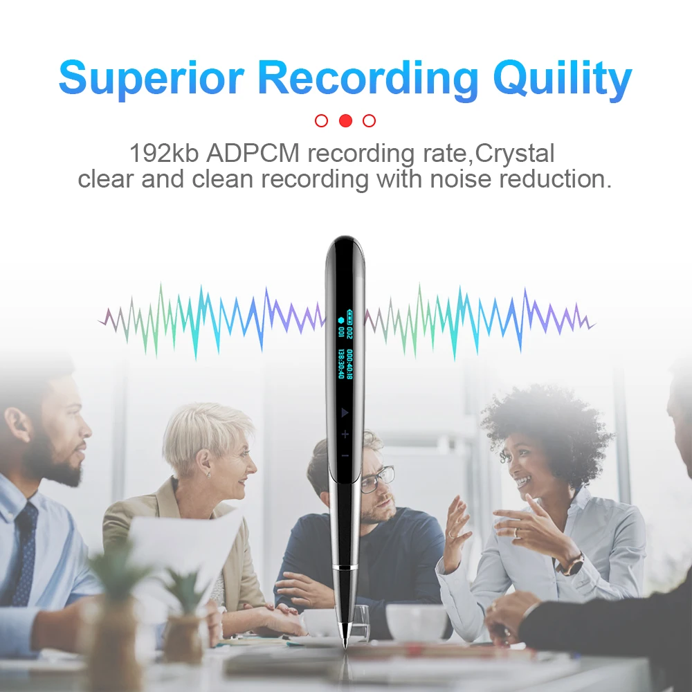 SRUTON 32GB Digital Voice Recorder Pen with LED Display Audio Recorder For News Interviews Business Negotiations Meeting Record
SRUTON 32GB Digital Voice Recorder Pen with LED Display Audio Recorder For News Interviews Business Negotiations Meeting Record