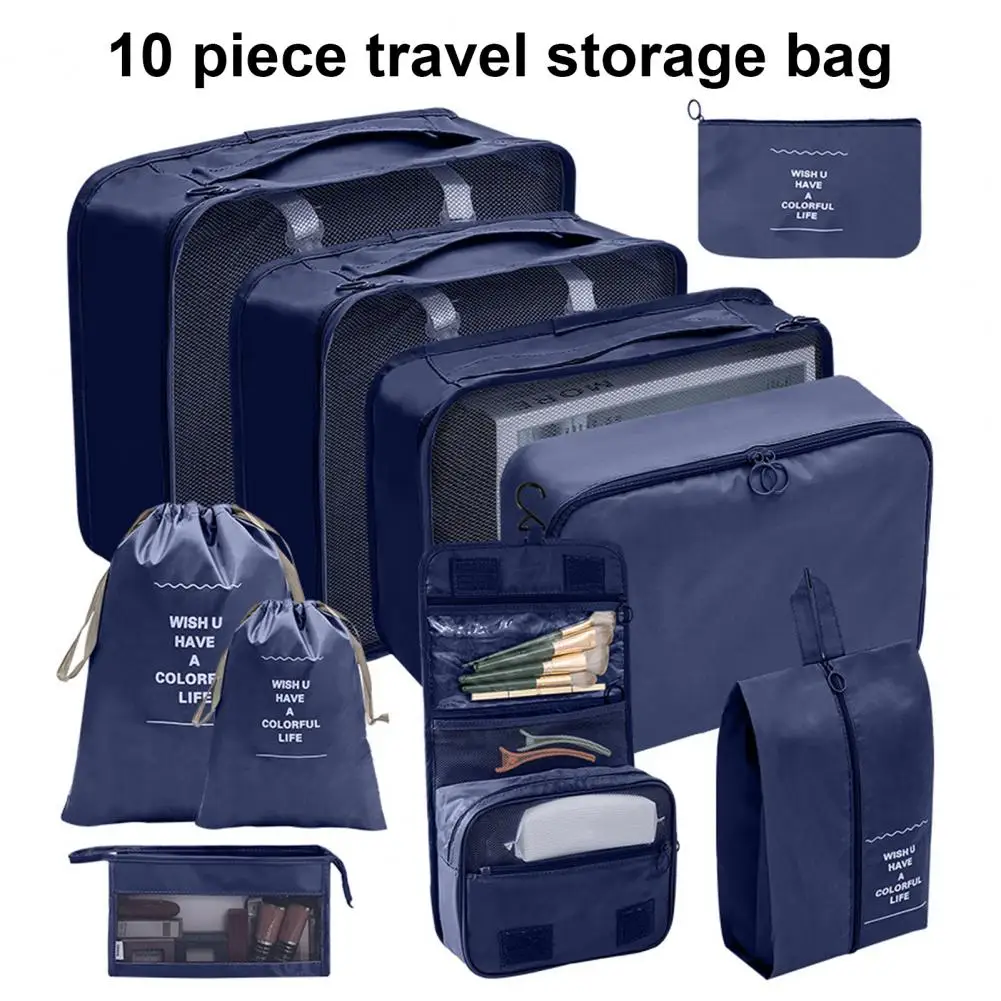 10 Pcs/Set Luggage Packing Organizers Large Capacity Smooth Zipper Waterproof Drawstring Travel Shoe Cosmetic Bags Home Supplies
10 Pcs/Set Luggage Packing Organizers Large Capacity Smooth Zipper Waterproof Drawstring Travel Shoe Cosmetic Bags Home Supplies