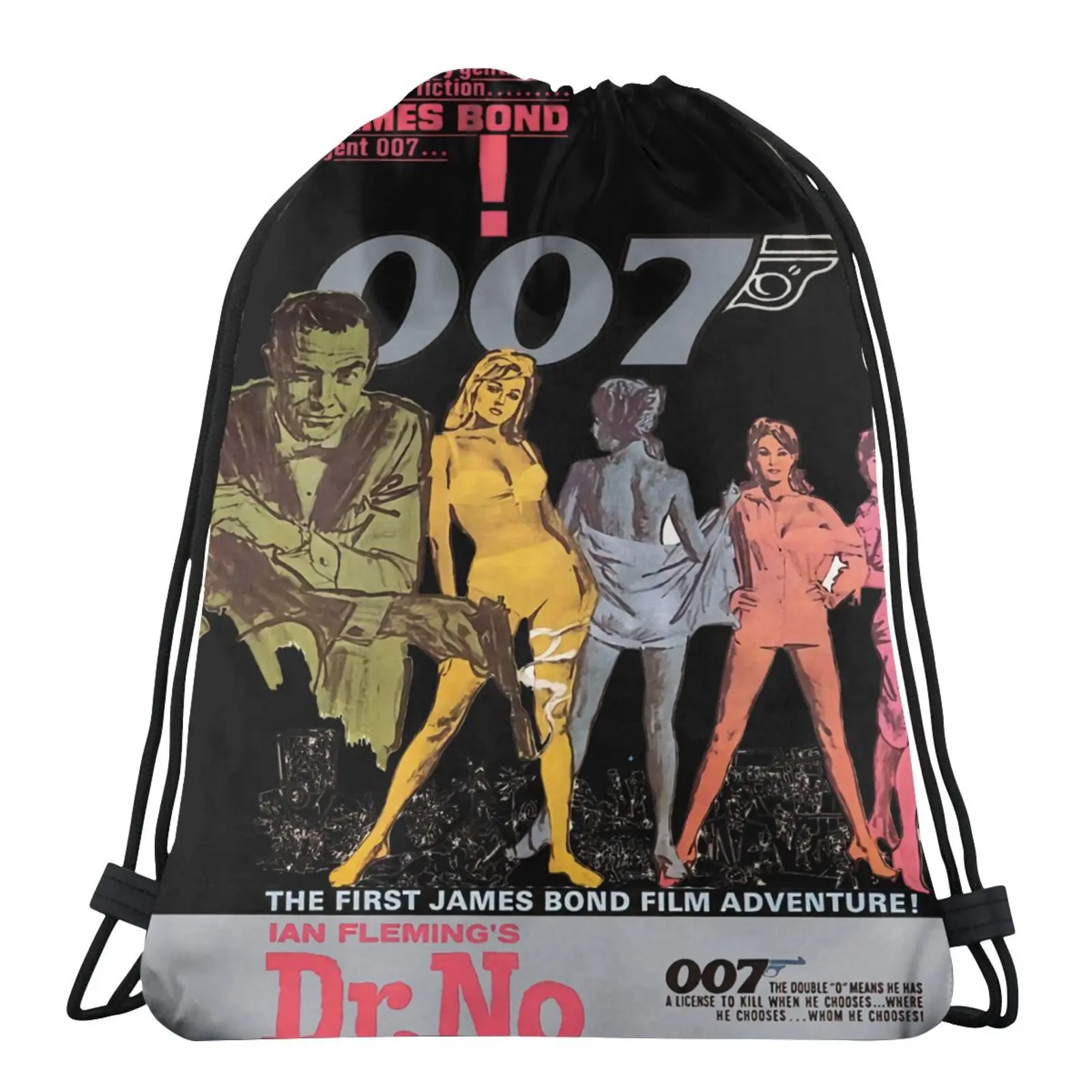 

James Bond Dr No Film 80S Bags For Men Backpacks Backpack Backpack Sack Woman Bag For Girls Children's Backpack Bags For Girls