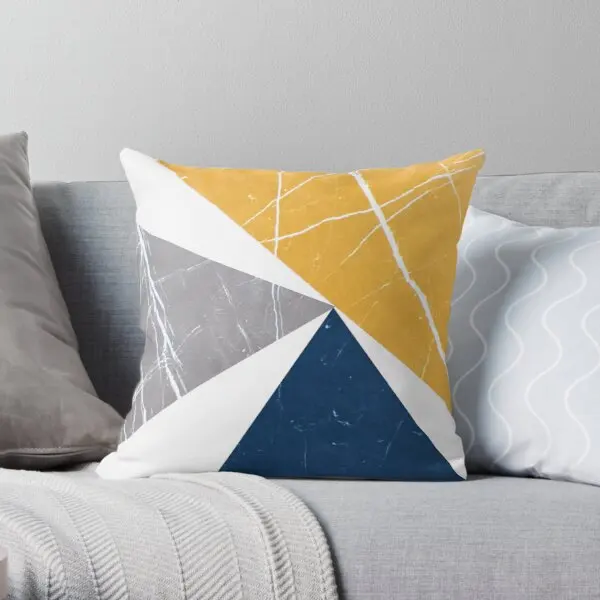 Abstract Pattern Triangles Blue Yellow Printing Throw Pillow Cover Bed Wedding Waist Bedroom Fashion Anime Pillows not include 
Abstract Pattern Triangles Blue Yellow Printing Throw Pillow Cover Bed Wedding Waist Bedroom Fashion Anime Pillows not include