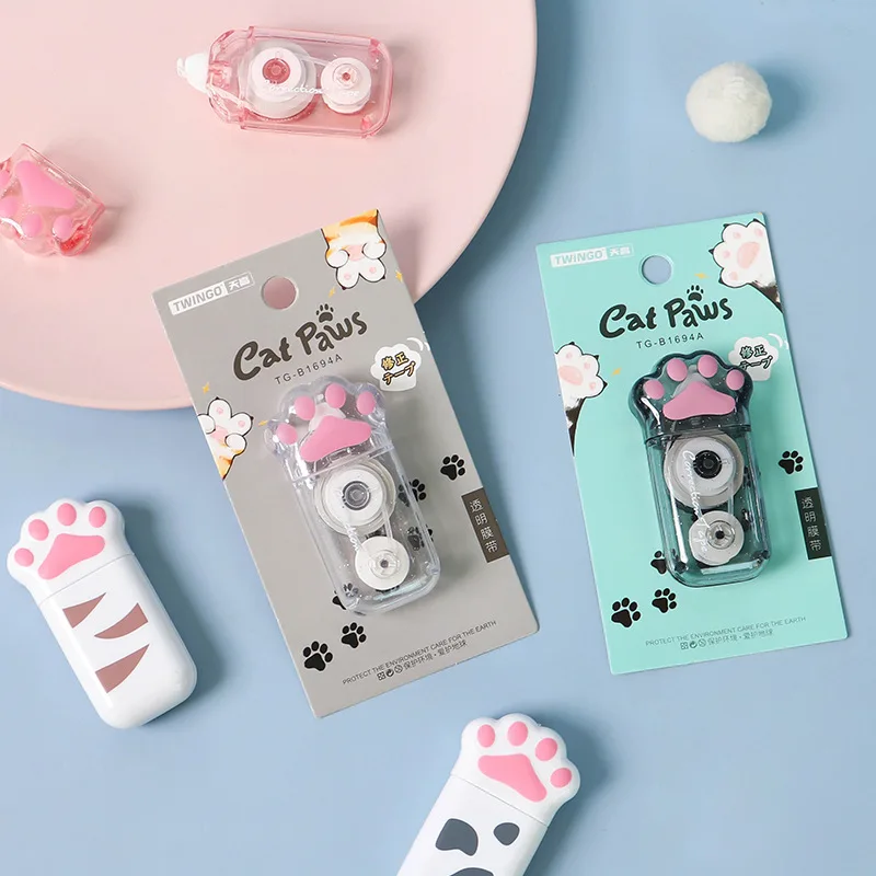 2pcs Cat Claw Portable Correction Tape Kawaii White Out Corrector Promotional Gift Stationery Student School Office Supply
2pcs Cat Claw Portable Correction Tape Kawaii White Out Corrector Promotional Gift Stationery Student School Office Supply
