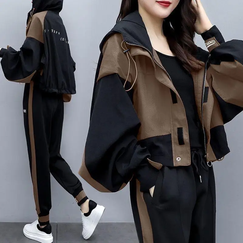 Women's Tracksuit Spring Autumn Coat Pants Suit 2023 New Zipper Jackets Suit Casual Fashion Pant Sets Loose Jacket Two-Piece
Women's Tracksuit Spring Autumn Coat Pants Suit 2023 New Zipper Jackets Suit Casual Fashion Pant Sets Loose Jacket Two-Piece