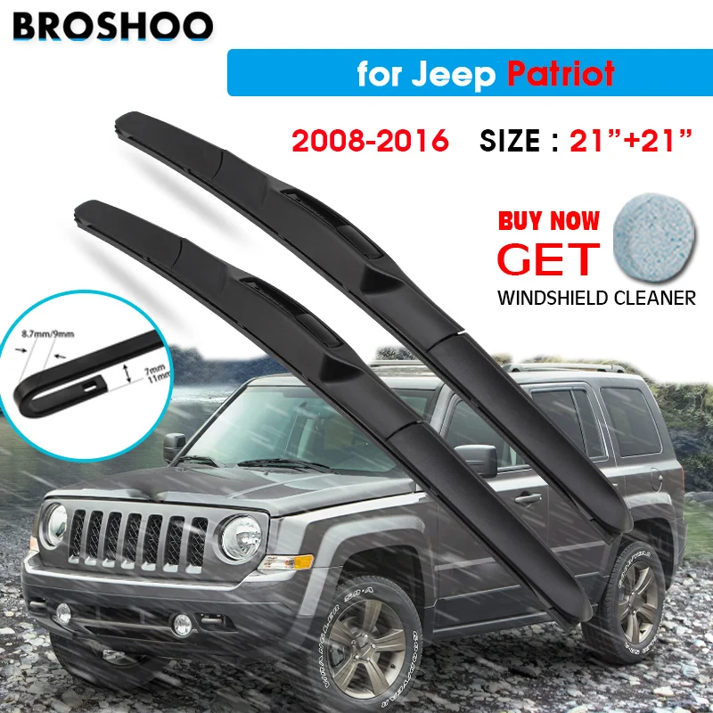 Car Wiper Blade For Jeep Patriot 21"+21" 2008-2016 Auto Windscreen Windshield Wipers Window Wash Fit U Hook Arms
Car Wiper Blade For Jeep Patriot 21"+21" 2008-2016 Auto Windscreen Windshield Wipers Window Wash Fit U Hook Arms