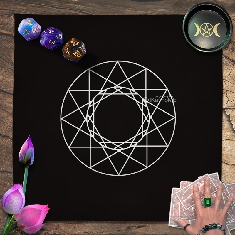 Magic Array Rune Seal Tarot Tablecloth Elements Sacred Geometric Altar Cloth Witchcraft Spiritual Hexagram Oracle Card Pad Mats
Magic Array Rune Seal Tarot Tablecloth Elements Sacred Geometric Altar Cloth Witchcraft Spiritual Hexagram Oracle Card Pad Mats