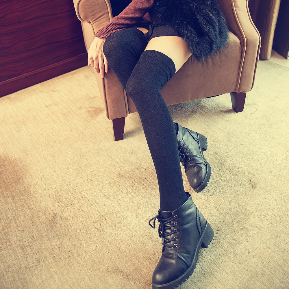 Spring Japanese College Style Knee Socks Female Korean Black Stockings Cotton Over Knee High Socks Cotton Breathable Footwear
Spring Japanese College Style Knee Socks Female Korean Black Stockings Cotton Over Knee High Socks Cotton Breathable Footwear