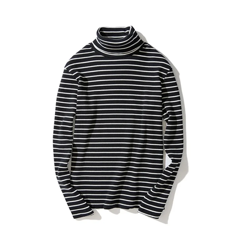 Spring Autumn Men's Retro Striped Turtleneck Long Sleeve Pullover T-shirt Base Tee Tops Oversize Korean Leisure Men's Top L~2XL
Spring Autumn Men's Retro Striped Turtleneck Long Sleeve Pullover T-shirt Base Tee Tops Oversize Korean Leisure Men's Top L~2XL
