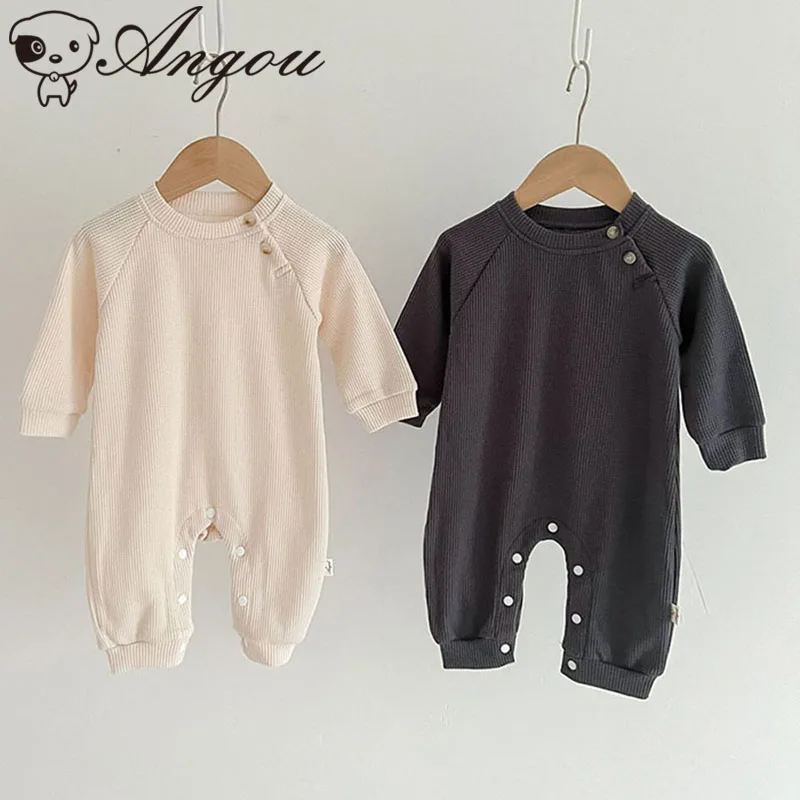 Angou Newborn Baby Girl Jumpsuit Cotton Long Sleeve Waffle Solid Color Infant Baby Girls Romper Spring Autumn Baby Girls Clothes
Angou Newborn Baby Girl Jumpsuit Cotton Long Sleeve Waffle Solid Color Infant Baby Girls Romper Spring Autumn Baby Girls Clothes