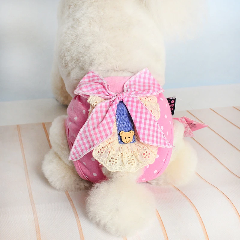 Pet Physiological Pants Short Panties Diaper Lace Bow Dogs Sanitary Underwear Pet Dog Diaper Washable Dog Pet Trousers Lace Edge
Pet Physiological Pants Short Panties Diaper Lace Bow Dogs Sanitary Underwear Pet Dog Diaper Washable Dog Pet Trousers Lace Edge