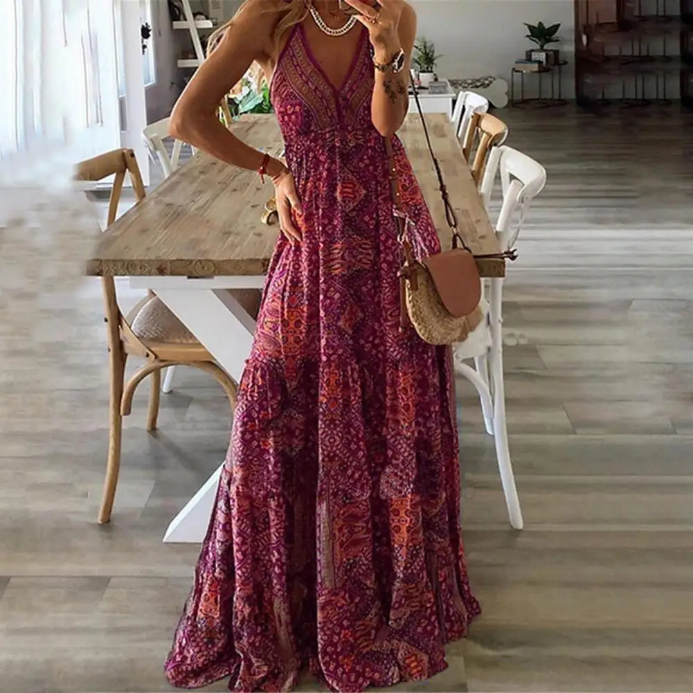 Durable Sling Dress Backless Comfortable Quick Drying Adjustable Strap Lady Dress
Durable Sling Dress Backless Comfortable Quick Drying Adjustable Strap Lady Dress