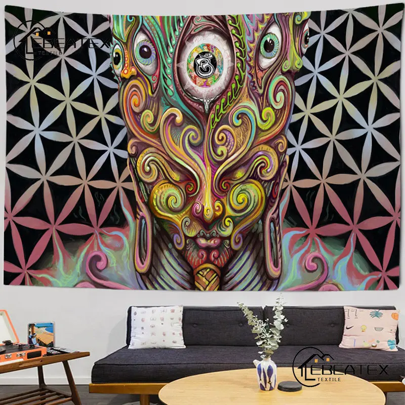 Gothic Anime Tapestry Psychedelic Horror Print Decoration Background Wall Hanging Cloth Living Room Bedroom Tapestry Aesthetic
Gothic Anime Tapestry Psychedelic Horror Print Decoration Background Wall Hanging Cloth Living Room Bedroom Tapestry Aesthetic
