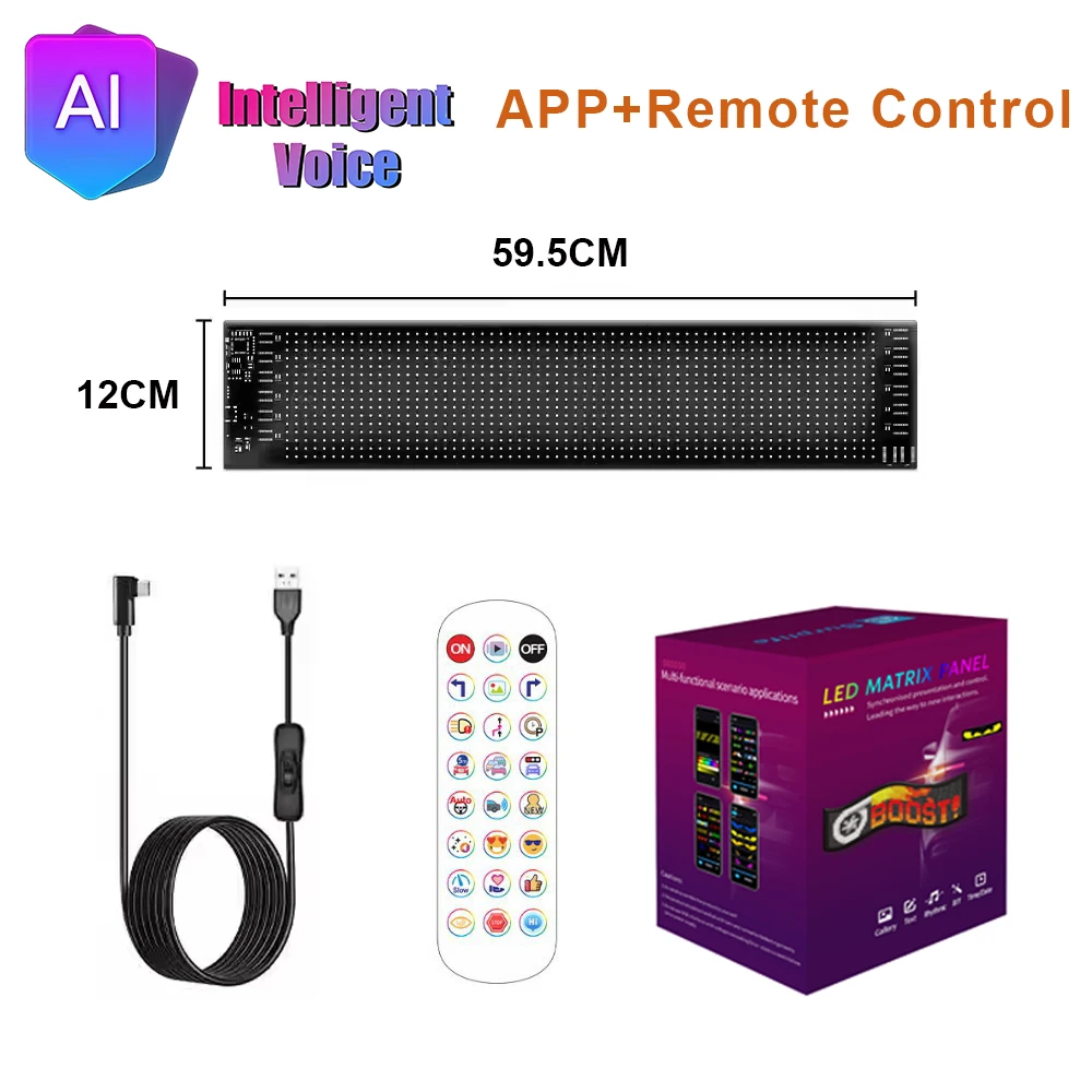 Светодиодный AD Devil Eye AI-дисплей Пиксельная панель Экран Прокрутка сообщений Ультратонкий мягкий гибкий светильник для управления приложением Автомобильный дисплей
Светодиодный AD Devil Eye AI-дисплей Пиксельная панель Экран Прокрутка сообщений Ультратонкий мягкий гибкий светильник для управления приложением Автомобильный дисплей