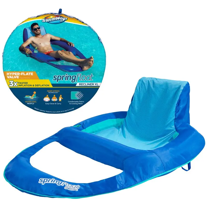Spring Float Recliner XL Inflatable Pool Lounge Chair with Backrest, Pool Float for Adults
Spring Float Recliner XL Inflatable Pool Lounge Chair with Backrest, Pool Float for Adults