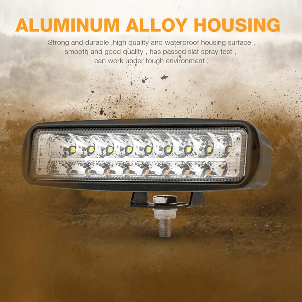 Car Light 18LED Work Light Yellow And White Bi-Color Off-Road Vehicle Spotlight Brand New Auto Parts
Car Light 18LED Work Light Yellow And White Bi-Color Off-Road Vehicle Spotlight Brand New Auto Parts