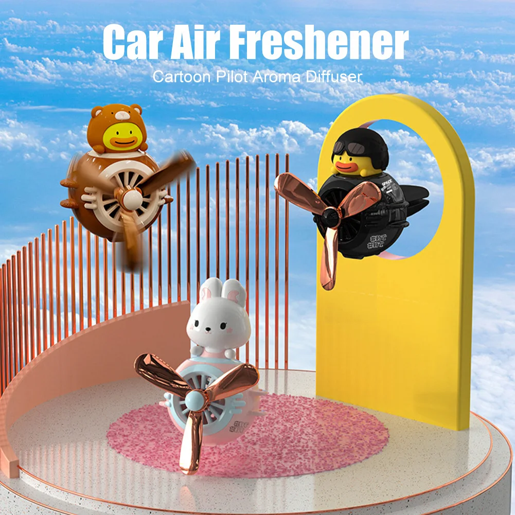 2023 72KM Car Air Freshener Duck Bear Pilot Auto Interior Accessories Perfume Diffuser Pilot Rotating Propeller Outlet Fragrance
2023 72KM Car Air Freshener Duck Bear Pilot Auto Interior Accessories Perfume Diffuser Pilot Rotating Propeller Outlet Fragrance