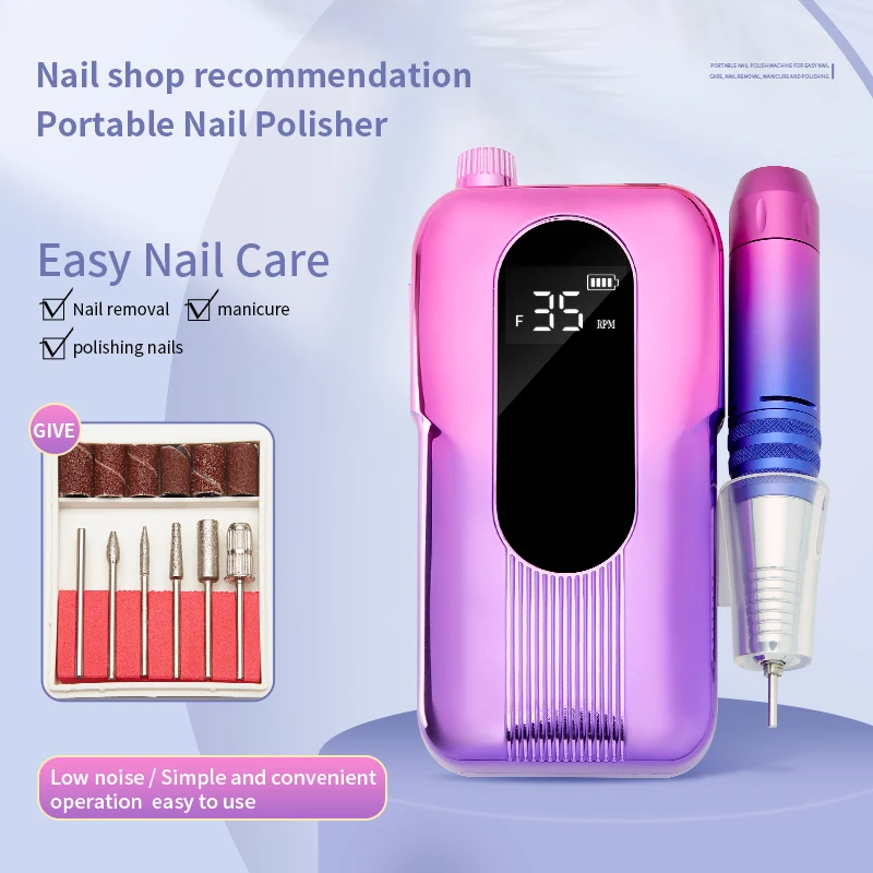 Iksbeauty Portable Led Display Cordless Strong Nail Drill Machine Professional 35000rpm Electric Nail Polishing Machine
Iksbeauty Portable Led Display Cordless Strong Nail Drill Machine Professional 35000rpm Electric Nail Polishing Machine