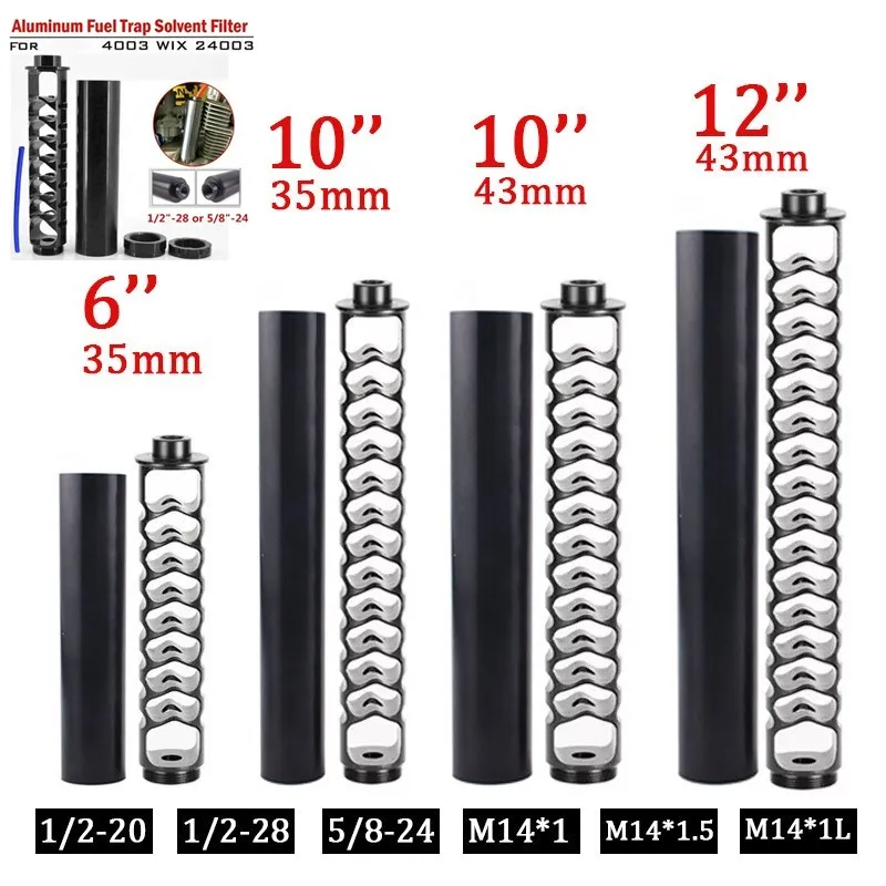 NEW Arrival 1/2-28 5/8-24 Automobiles Fuel Filters Solvent Trap Stainless Steel Oil Filter Suppressor Filtro Combustible Aceite
NEW Arrival 1/2-28 5/8-24 Automobiles Fuel Filters Solvent Trap Stainless Steel Oil Filter Suppressor Filtro Combustible Aceite