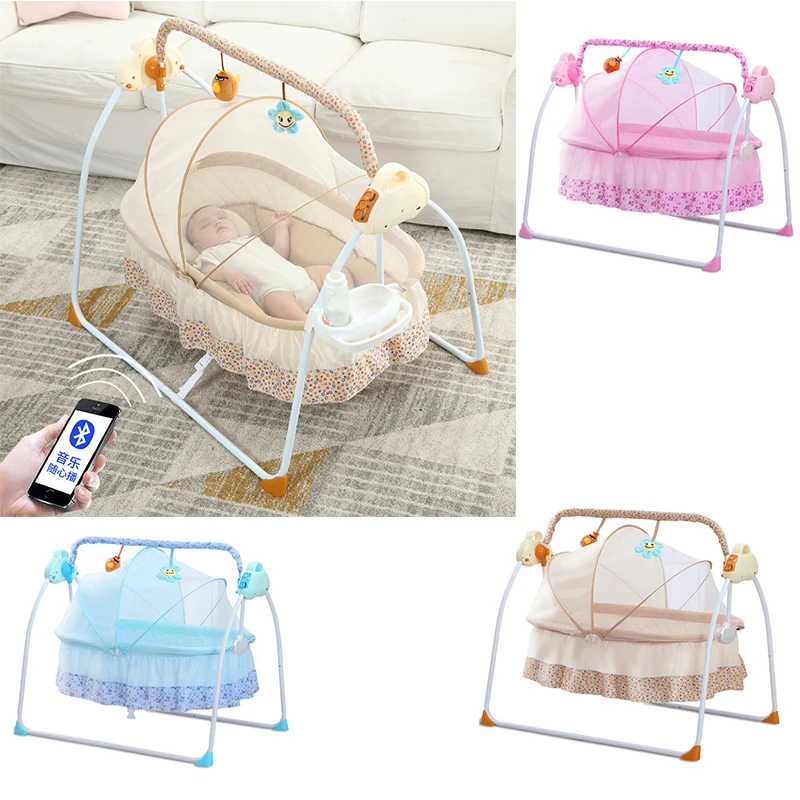 Electric Rocking Chair for Baby Cradle Bebe Bed Folding Intelligent Sleeping Cribs Baby Swing Baby Resting Chair Bouncer Gift
Electric Rocking Chair for Baby Cradle Bebe Bed Folding Intelligent Sleeping Cribs Baby Swing Baby Resting Chair Bouncer Gift