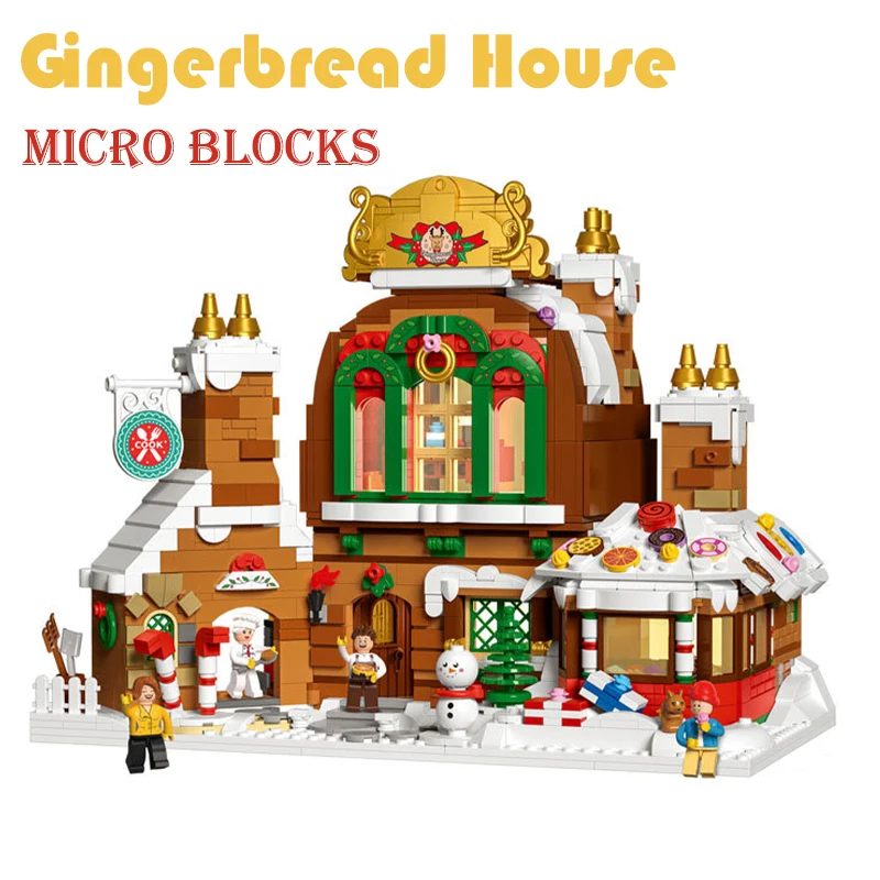Gingerbread House Architecture Street View Mini Bricks Festive Style Model Building Micro Blocks Christmas Gift Toy Children Kid
Gingerbread House Architecture Street View Mini Bricks Festive Style Model Building Micro Blocks Christmas Gift Toy Children Kid
