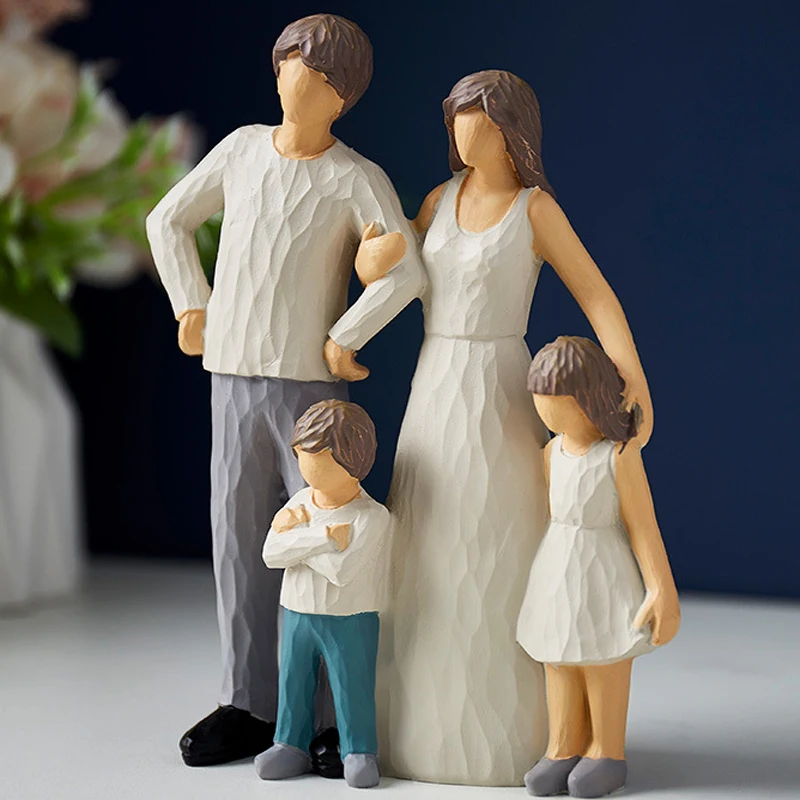 Креативная скульптура из смолы для родителей и детей, скандинавский Декор для дома, фигурка всей семьи, ремесла для гостиной, орнамент, подарок
Креативная скульптура из смолы для родителей и детей, скандинавский Декор для дома, фигурка всей семьи, ремесла для гостиной, орнамент, подарок
