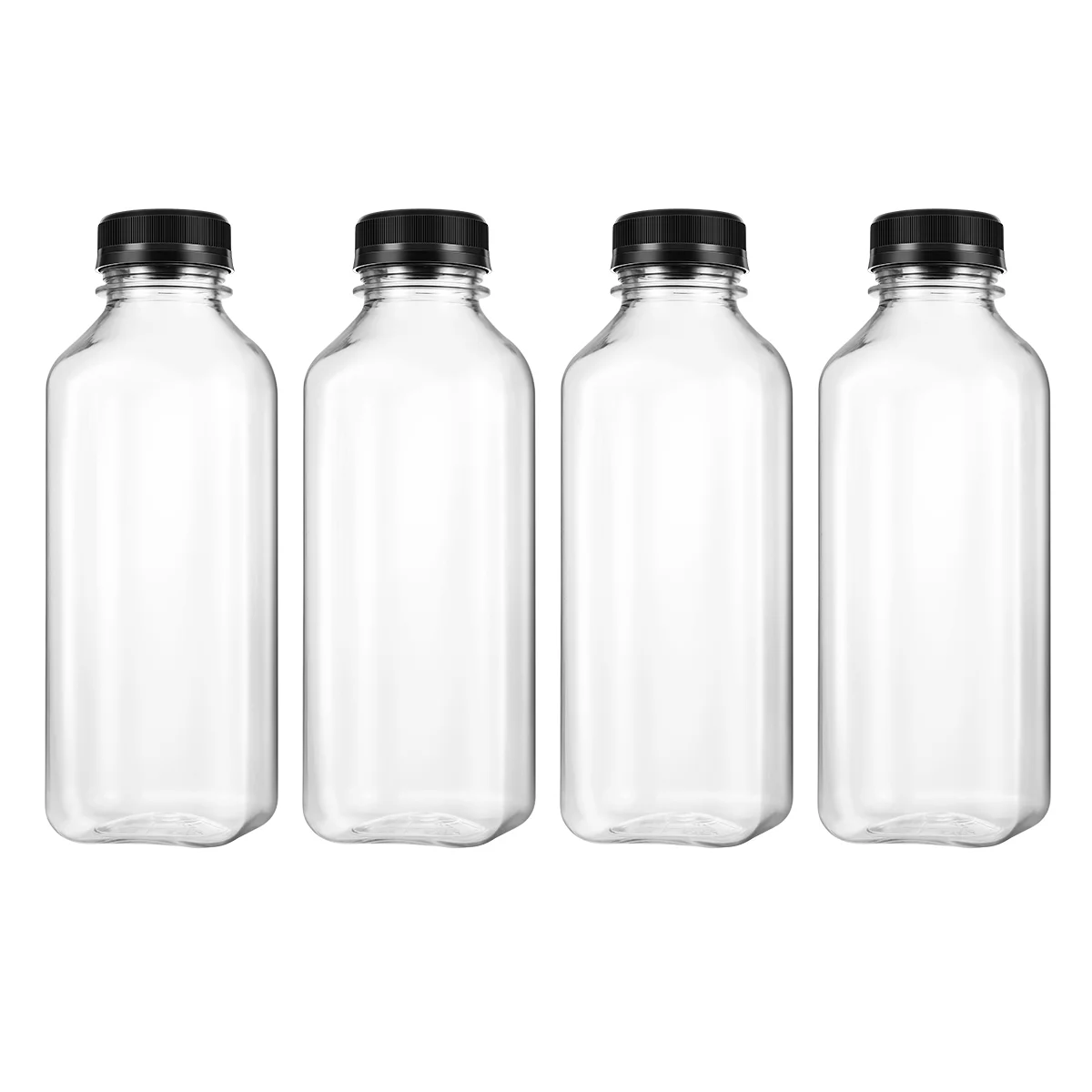 UKCOCO 4PCS PET Empty Storage Containers Bottles with Lids Caps Beverage Drink Bottle Juice Bottle Jar (Black Caps)
UKCOCO 4PCS PET Empty Storage Containers Bottles with Lids Caps Beverage Drink Bottle Juice Bottle Jar (Black Caps)