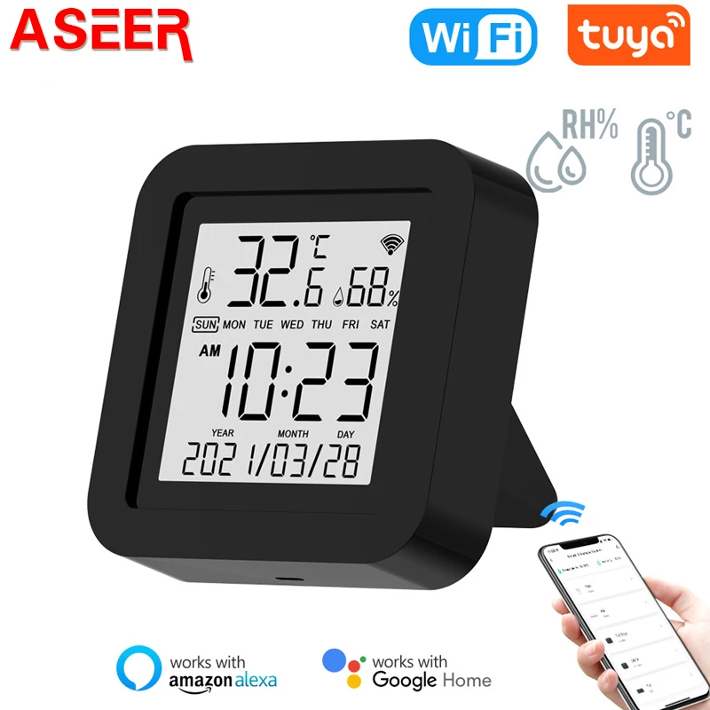 ASEER Wifi Remote Control S09Tuya Smart Universal Infrared with Temperature Humidity Sensor Display,Works with Alexa Google Home
ASEER Wifi Remote Control S09Tuya Smart Universal Infrared with Temperature Humidity Sensor Display,Works with Alexa Google Home