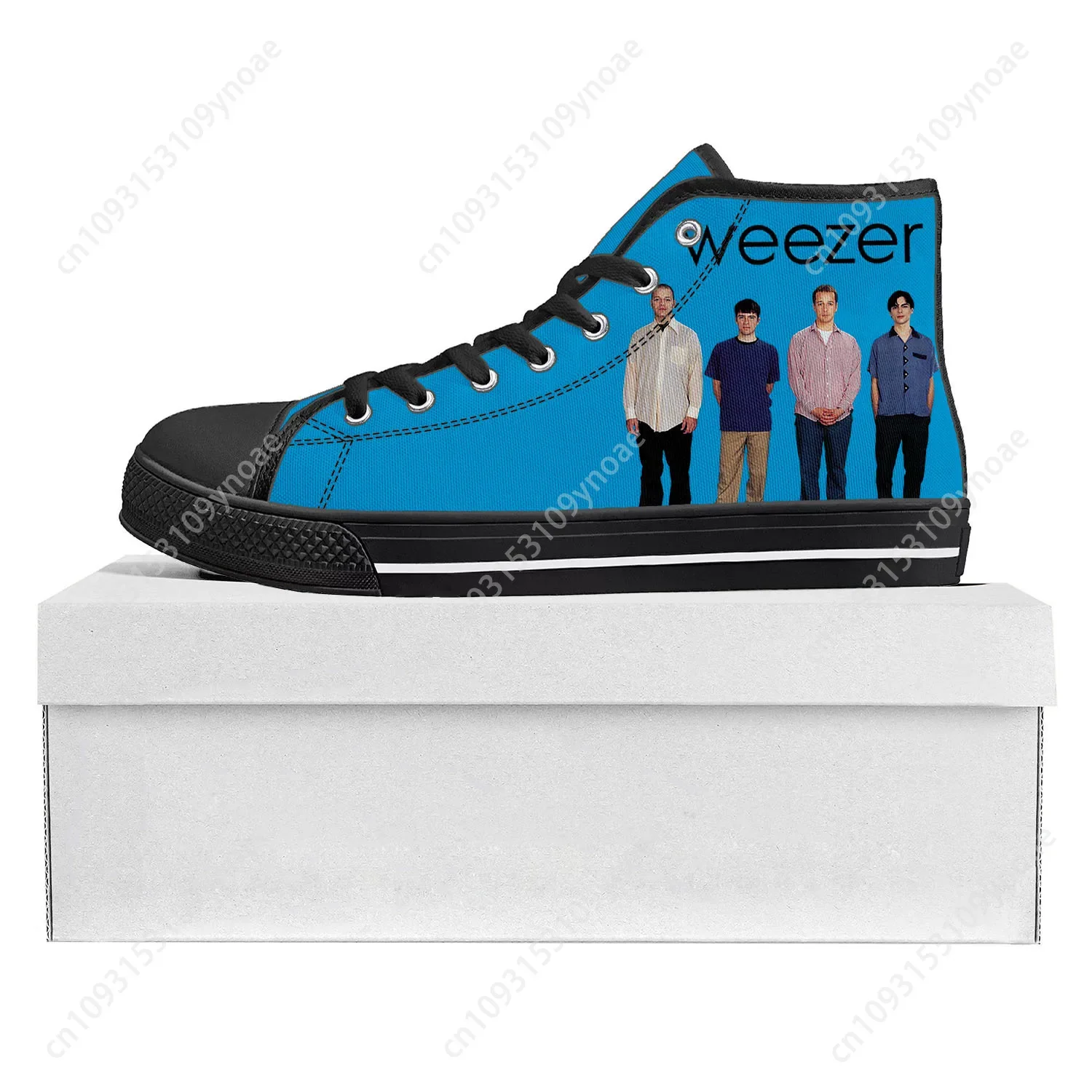 Weezer Pop Rock Band Высокие кроссовки высокого качества Мужские женские подростковые