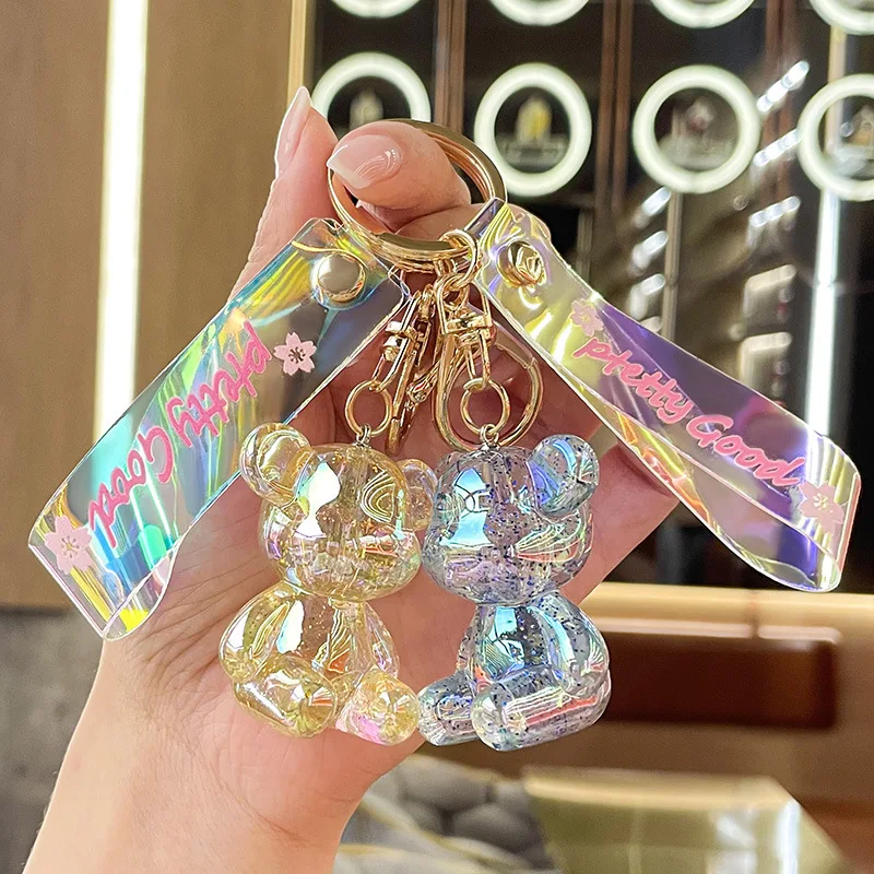 Acrylic Sitting Crystal Dazzling Color Star Bear Car Keychain Girl Hanging Bag Charm Key Accesorios
Acrylic Sitting Crystal Dazzling Color Star Bear Car Keychain Girl Hanging Bag Charm Key Accesorios