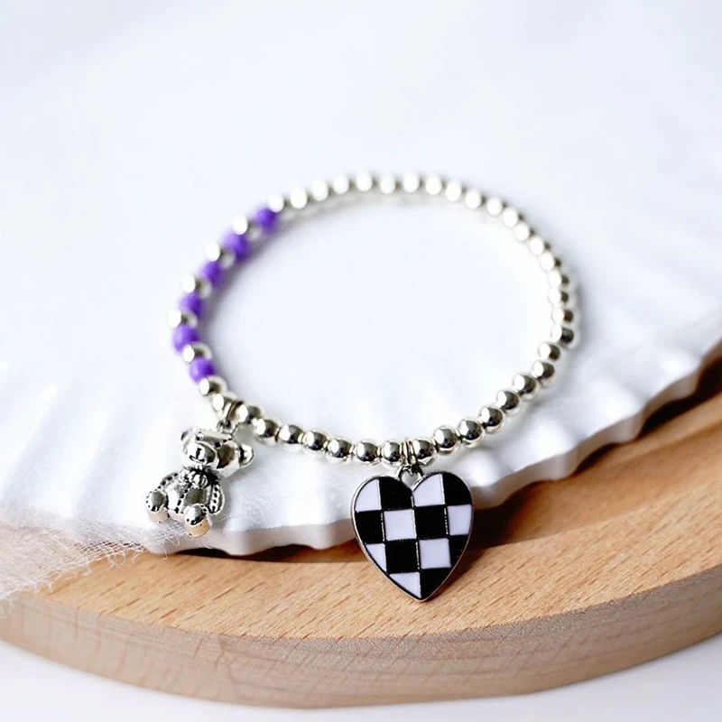 1PC Love Heart Cute Bear Pendant Couple Bracelets Jewelry Friendship Bead Bracelet Gift For Girls
1PC Love Heart Cute Bear Pendant Couple Bracelets Jewelry Friendship Bead Bracelet Gift For Girls