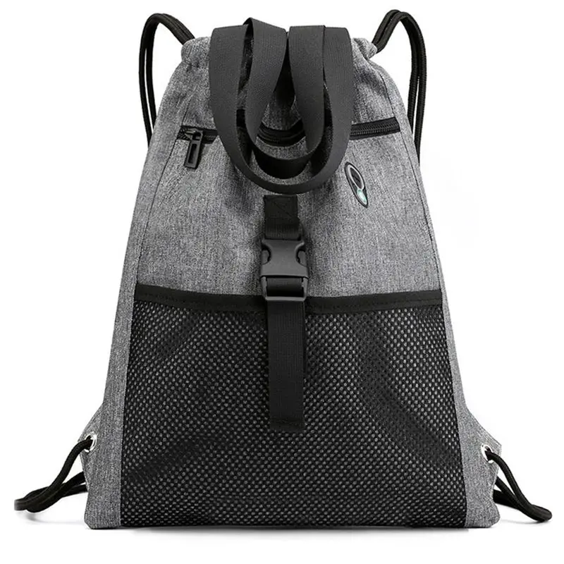 Drawstring Bag Gym With Pockets Sports Sack With Handle Drawstring Backpack Travel For Men Women-Grey
Drawstring Bag Gym With Pockets Sports Sack With Handle Drawstring Backpack Travel For Men Women-Grey